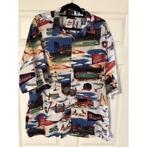 Reyn Spooner Aloha St Louis Cardinals Shirt Men's XL Baseball Hawaiian Style